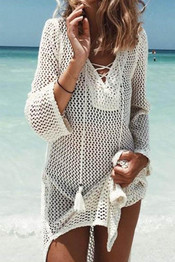 Chicnico Bohemian Sexy Mesh Bikini Cover Up