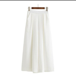 CHICEVER 2017 Summer High Waist Chiffon Trousers For Women European Style Wild Loose Wide Leg Female Pants Fashion Streetwear