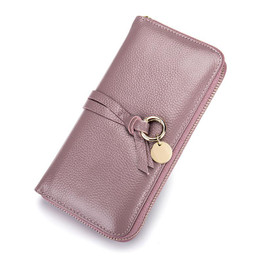 Fashion Genuine Leather Wallet Women Long Purse Wallet Female Clutch Women Wallets Luxury Brand Coin Purse for Phone Card Holder