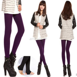 High Quality Women Autumn Winter THICK Warm Legging Brushed Lining Stretch Fleece Pants Trample Feet Leggings LM93