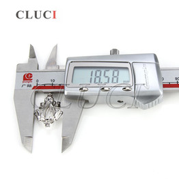 CLUCI 925 Sterling Silver Cute Frog Pendant Locket Necklaces Cage Pendant 3pcs necklace