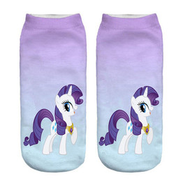 Unicorn Print 3D Socks Women Kawaii Ankle Licorne Chaussette Femme Calcetines Mujer Cute Art Socks For Female