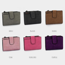 Tweet Bird Women Wallet Money Clip Fashion Vintage Leather Zipper Small Wallet Purse Female Money Bag Small Zipper Coin Pocket