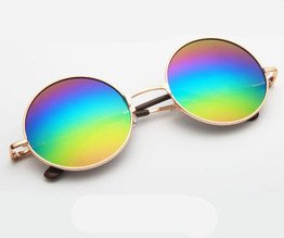 Vintage Round Sunglasses For Women Men Mirrored Glasses Retro Female Male Sun Glasses Men's Women's Brand Designer