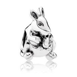 EDELL 100% Genuine 925 Sterling Silver Animal flower pig beads Clear CZ Charm bead Fit Bracelet DIY bangle Pendants Gift jewelry