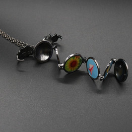 Memory keeper Photo Pendant Jewelry Angel Wings Locket Necklace