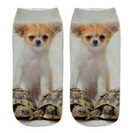 Socks meias 3D Printed funny socks Animal Women Casual socks women calcetines Cute Cat Unisex Low Cut Ankle sokken print