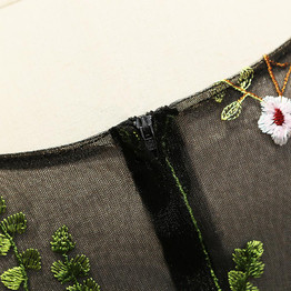 SOCCI Weekend Elegant Evening Dress Embroidery Flower Long Sleeves Black Women abendkleid Formal Wedding Party Dresses Prom Gown