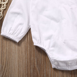 0-24M Ruffles Girls Romper Newborn Infant Baby Girlslong sleeve Romper Jumpsuit Sunsuit Outfits Clothes Yellow