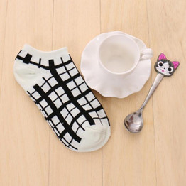 % 1pair Cute 3D Cartoon animal cat Socks Pattern Women Men kids Cotton Sock Female Socks Fashion Casual Cotton Short Socks