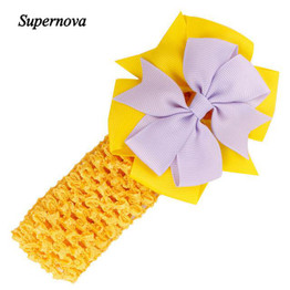 Hot not Elastic Flowers Bowknot Headbands girl hair accessories Girl headband cute hair band newborn floral headband WJul26