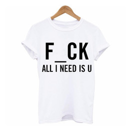 HOT harajuku Short Sleeve T shirts Women's Summer FACK Letter O-Neck kawaii Plus Size black white tumblr t-shirt women tops
