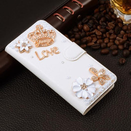 For Fundas iPhone 7 Plus 7plus Wallet Case Rhinestone Leather Phone Cases Cover For iPhone SE 6s plus 5 5s Flip Case Card Holder