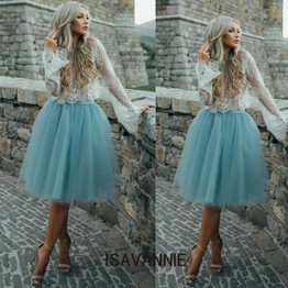 Tulle Skirt Pleated Tutu Skirts Womens Elastic Faldas High Waist Midi Knee Length Saia Jupe