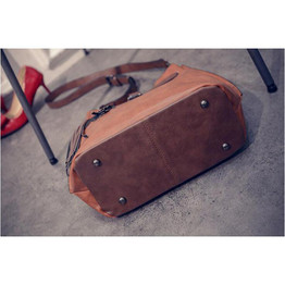 TTOU Tassel Shoulder Bag Women Fashion Designer Bucket Bags Vintage Crossbody Bag Pu Leather Messenger Bag Hot Sale Handbag