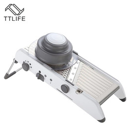 TTLIFE Adjustable Mandoline Slicer Professional Grater with 304 Stainless Steel Blades Vegetable Cutter Kitchen Tools