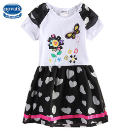 NOVA kids summer clothes baby girls frocks striped kids dress fashion design hot selling childen dress for kids girls