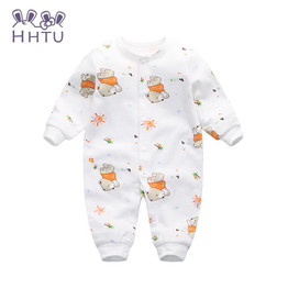 HHTU Baby Rompers Jumpsuits Baby Girls Clothing Children Autumn Newborn Baby Clothes Cotton Long Sleeve Climb Clothes