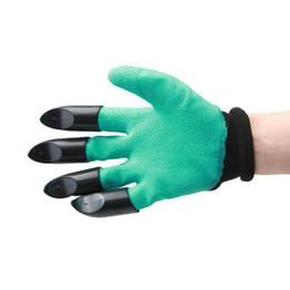 Garden gloves With Claws 4 ABS Plastic Garden Genie Rubber Gloves Quick Easy to Dig and Plant For Digging Planting