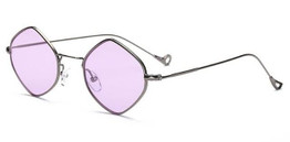 Peekaboo men vintage sunglasses women small frame 2017 ocean purple pink clear blue sunglasses metal frame uv400