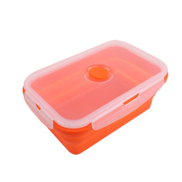 New Silicone Collapsible Portable Bento Box Bowl Lunch Bento Boxes Folding Food Container Lunchbox Eco-Friendly