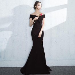 Off The Shoulder Prom Dresses Robe De Soiree Burgundy Prom Dresses 2017 Sexy Sweetheart Long Side Slit Mermaid Prom Dress