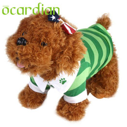 ocardian Dog T-Shirt Clothes Lapel Stripe Cotton Puppy Pet Dog Clothes  pets clothing 20UY DROP SHIP