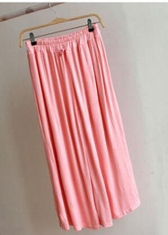 New Women's Summer Modal Casual Wide Leg Pants Loose Harem Pants Fashion Elastic Waist Outdoors Plus Size Female Trousers 1802