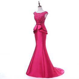 New arrival elegant party dress Prom Dresses Long dress Vestido de Festa mermaid beading lace  long gown
