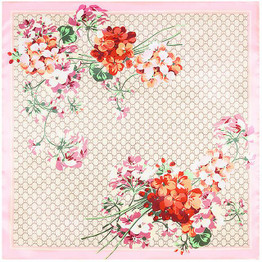 New Arrival 90*90cm 2017 Big Size Fashion Silk Square Scarf Women Brand High Quality G flowers Shawl Hijab ladies scarves wraps