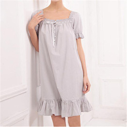 New Arrivals Elegant Nightgowns Sleepshirts Indoor Clothing Comfortable Sleep Shirts Sexy Home Dress Lace Nightgown Female #H116