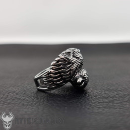 Odin's Ravens Huginn and Muninn Ring