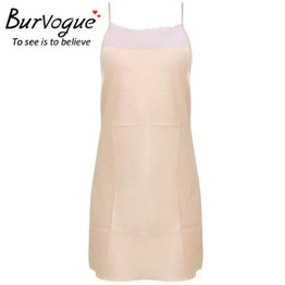 Burvogue Women Sexy Nightdress Sleepshirts Sleeveless Silk Nightgowns Lace Sleepwear Lingerie Night Dress Sleepdress Nightdress