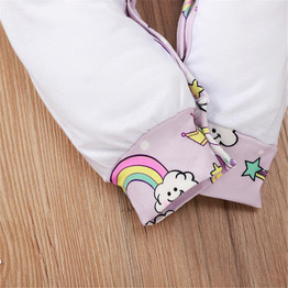 Baby Girls Unicorn Little Girl Printed Romper Wholesale Baby Boutique Items