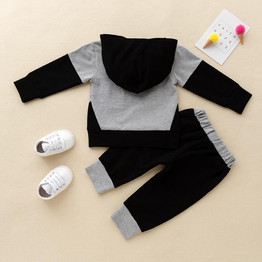 Boys Mama Letter Printed Hooded Suits Boys Clothes Wholesale