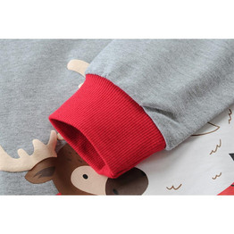 Boys Santa Claus Cartoon Printed Top Wholesale Boys Clothing
