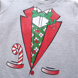 Boys Unisex Printed Round Neck Cotton Top Boy Wholesale Clothing