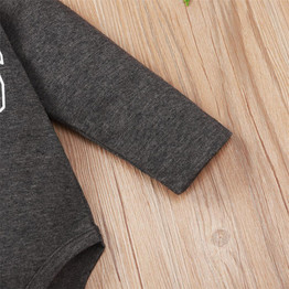 Baby Letter Printed Long Sleeve Romper Baby Clothing Cheap Wholesale