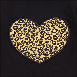 Baby Girl Heart Leopard Ruffled Long Sleeve Tee & Pants &Headband Wholesale Baby Boutique Items