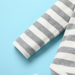 Baby Boys Striped Tie Long-Sleeve Romper & Bottoms Baby Clothes Warehouse