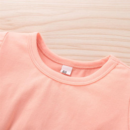 Girls Casual Crew Neck Top & Pants & Headband Girls Clothes Wholesale