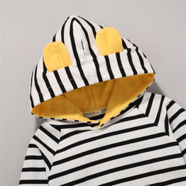 Baby Unisex Stripe Hooded Top & Pants Baby Wholesale Clothes