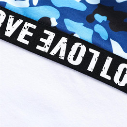 Boys Camo Letter Printed Hooded Top & Pants Boy Wholesale Clothing