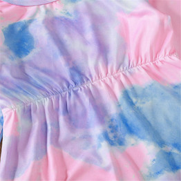 Baby Girls Long Sleeve Tie Dye Romper & Headband Baby Wholesale Clothes