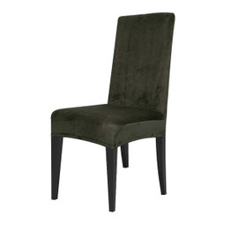 Velvet Dining Chair Cover Spandex Elastic Chair Slipcover Case for Chairs Office Wedding Dining Room Chair Cover Stretch