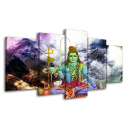 5 Piece Canvas Wall Art Poster Marvel Pictures Hindu Gods Painting Buda Posters And Print Wall Decor Art
