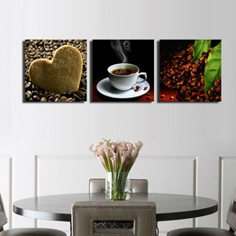 3 Piece Wall Art Picture Canvas Painting Wall  Paint Coffee Kitchen Hone Modern Wall Painting Home Decorative