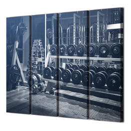 Canvas Paintings Printed 4 Pieces Dumbbells sport gym Wall Art Canvas Pictures  Living Room Home Decor