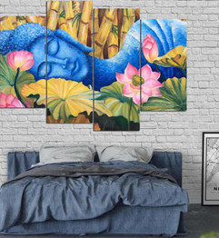 Sleeping Buddha Wall Art Canvas Painting Posters and Prints Decorative Picture Decoration Home