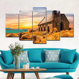 5 Pieces Wall Art Picture Gift Church Home Decoration Canvas Print Painting Living Room